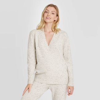 Women's Lounge V-Neck Pullover Sweater - Stars Above™ | Target