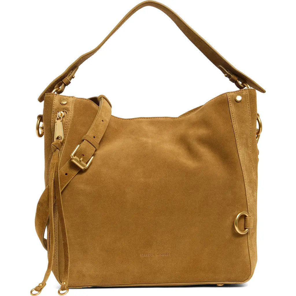 Rebecca Minkoff Mab Suede Hobo Bag in Honey at Nordstrom | Nordstrom