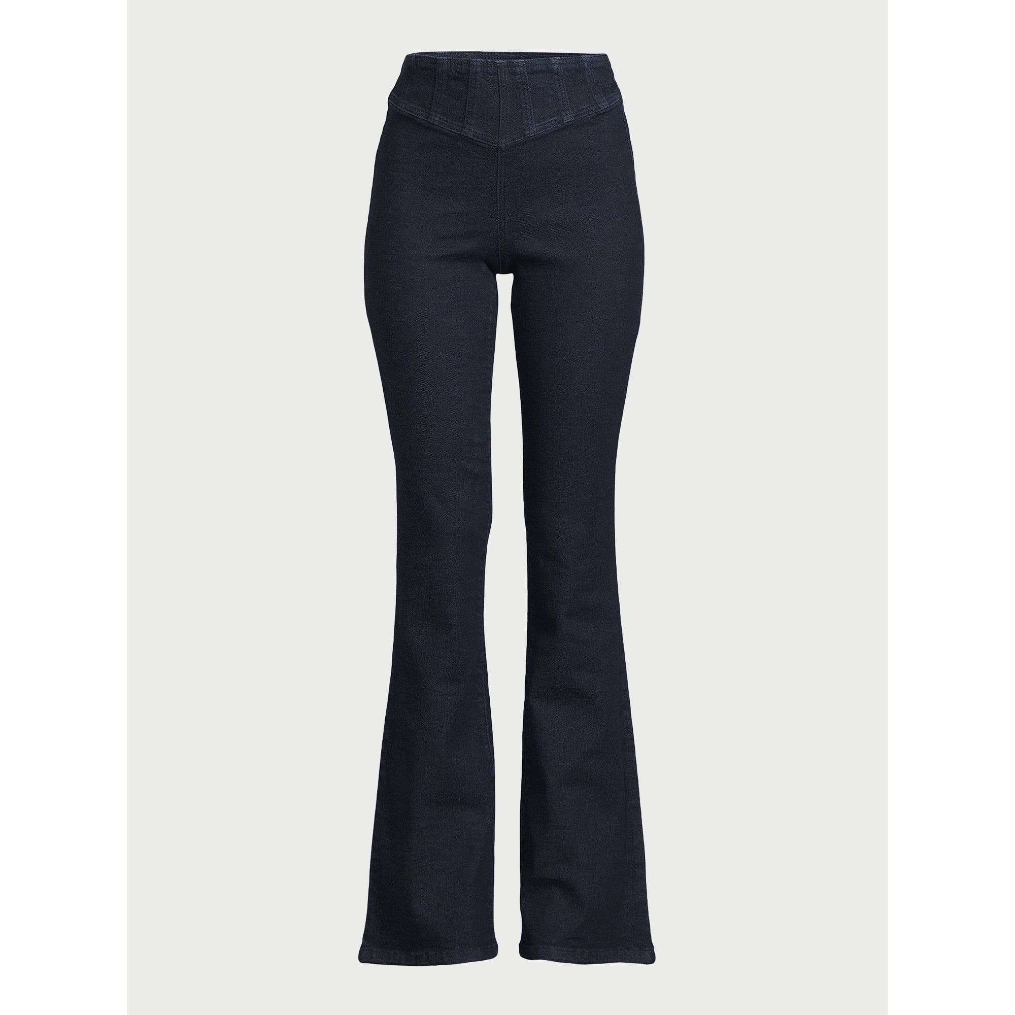 Sofia Jeans Women's Melisa Curvy Flare Super High Rise Corset Jeans, 33.5" Inseam, Sizes 00-22 | Walmart (US)