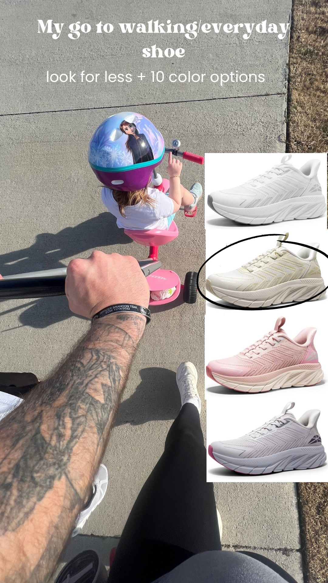 I 9/10 go for these Amazon look for less tennis shoes every day & especially when going for walks!! 
They offer so much support, are true to size & so comfy!! 
10 color options available!!!! 

I’m wearing the color “ivory” in the photo  

#LTKActive #LTKShoeCrush #LTKStyleTip