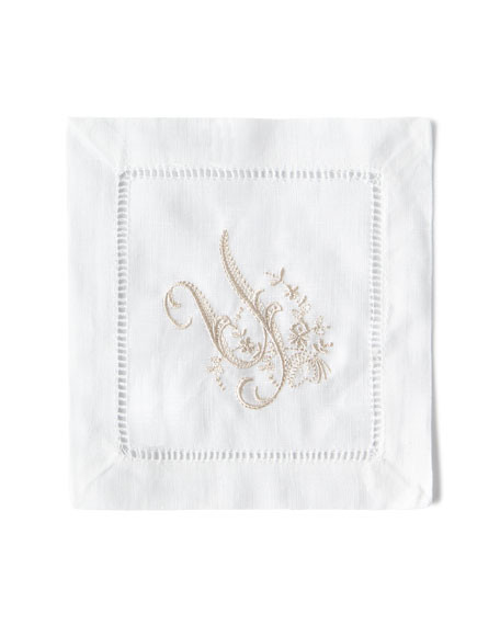 Boutross Imports Initial Monogram Cocktail Napkins, Set of 6 | Neiman Marcus