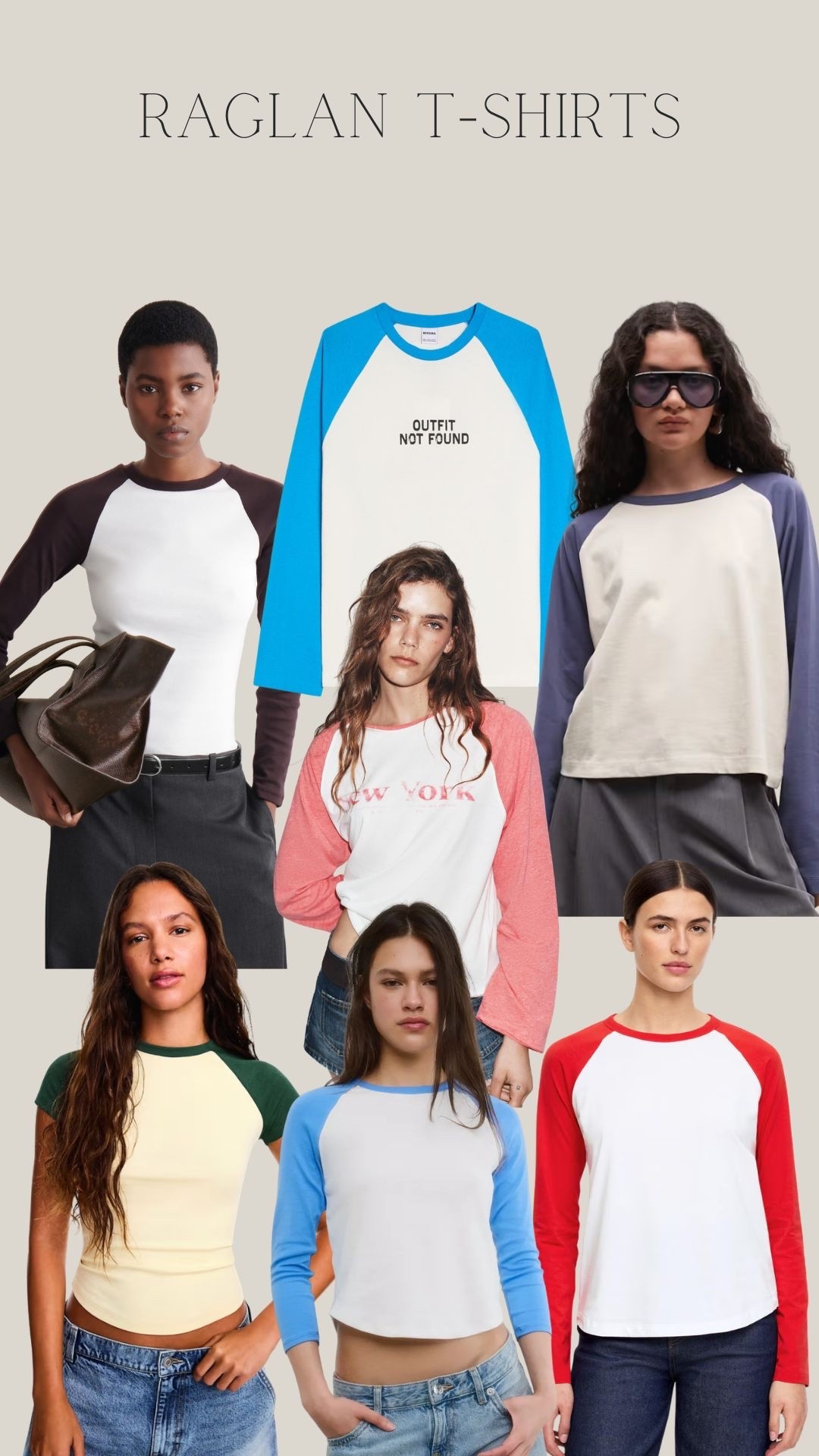 Raglan t-shirt, 90s style