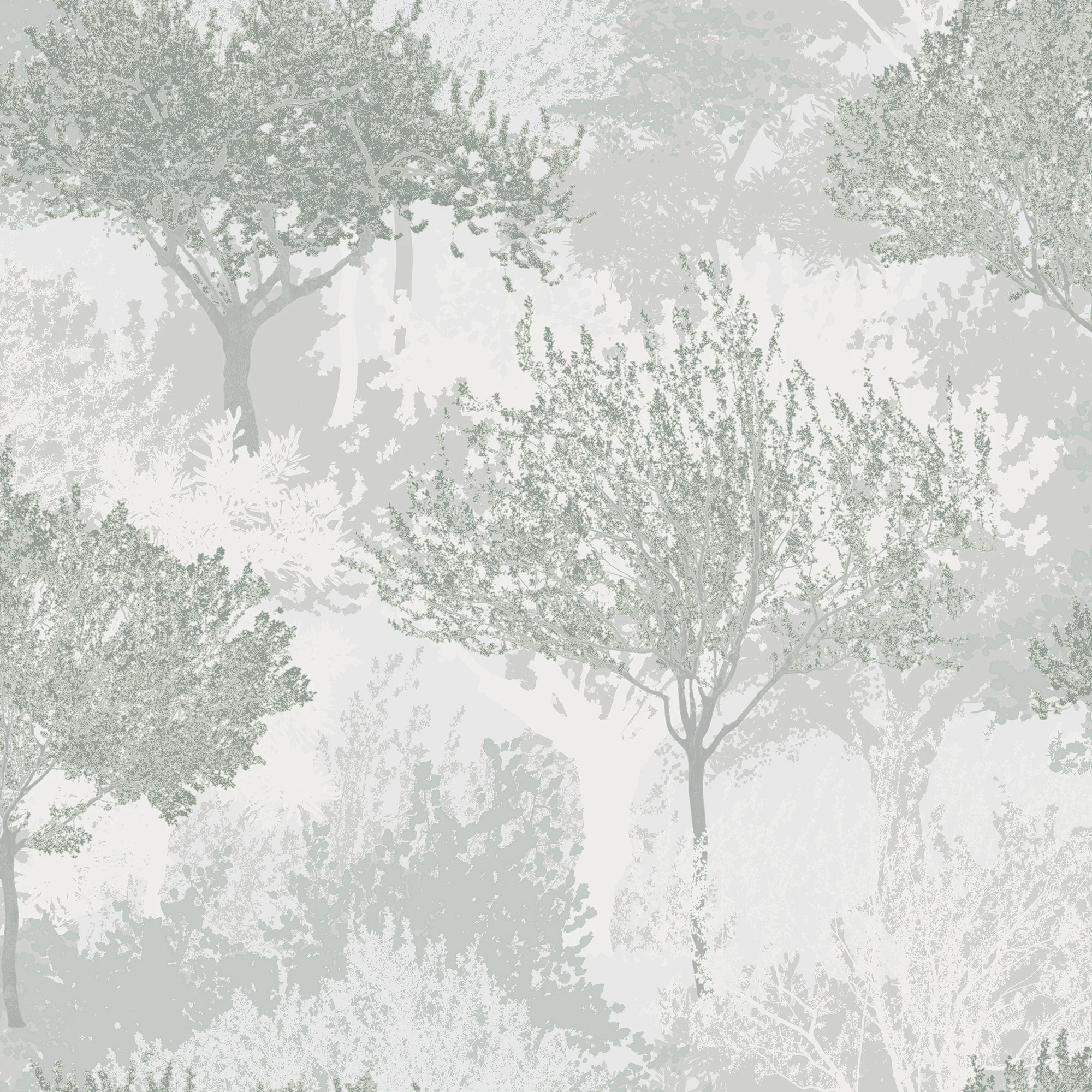 Graham & Brown Birch Sage Wallpaper Sample in Green | 11956094 | Lowe's
