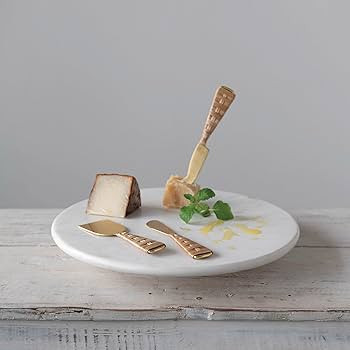 Creative Co-Op, White Marble Lazy Susan | Amazon (US)
