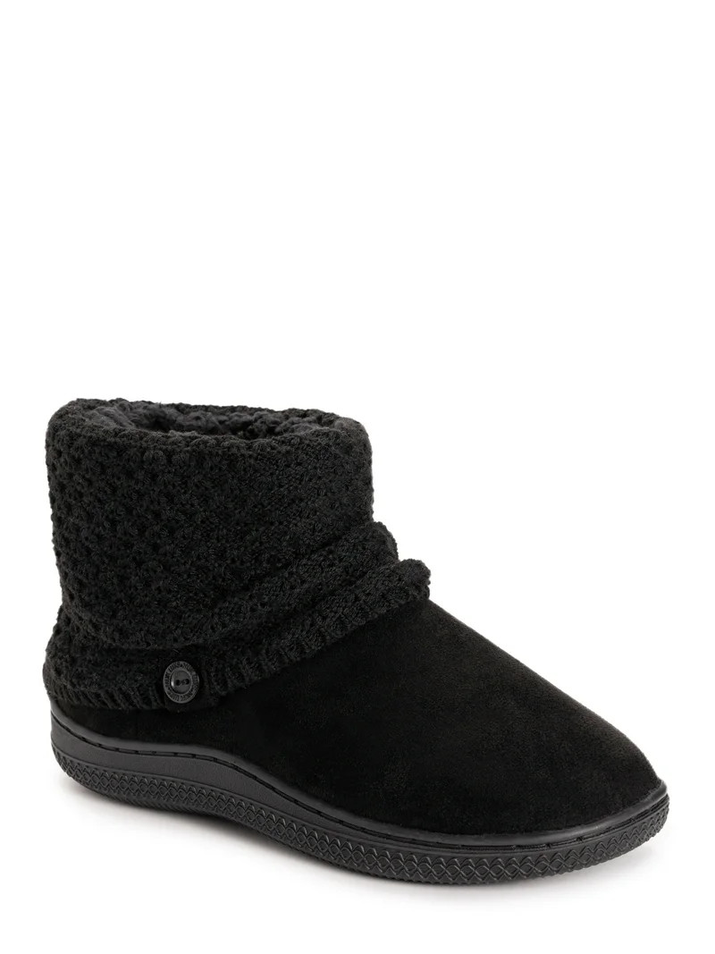 MUK LUKS Women's Cable Knit Slipper Booties | Walmart (US)