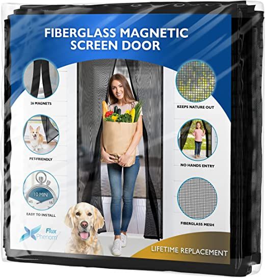 Easy to Install Magnetic Screen Door [Upgraded Version] - Heavy Duty Fiberglass Screen Door Mesh ... | Amazon (US)