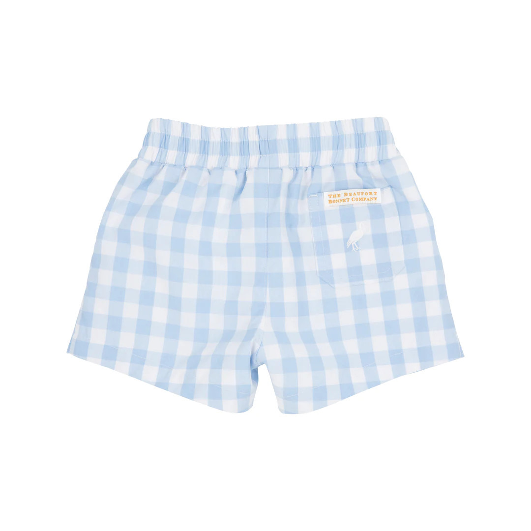Sheffield Shorts - Beale Street Blue Check with Worth Avenue White | The Beaufort Bonnet Company