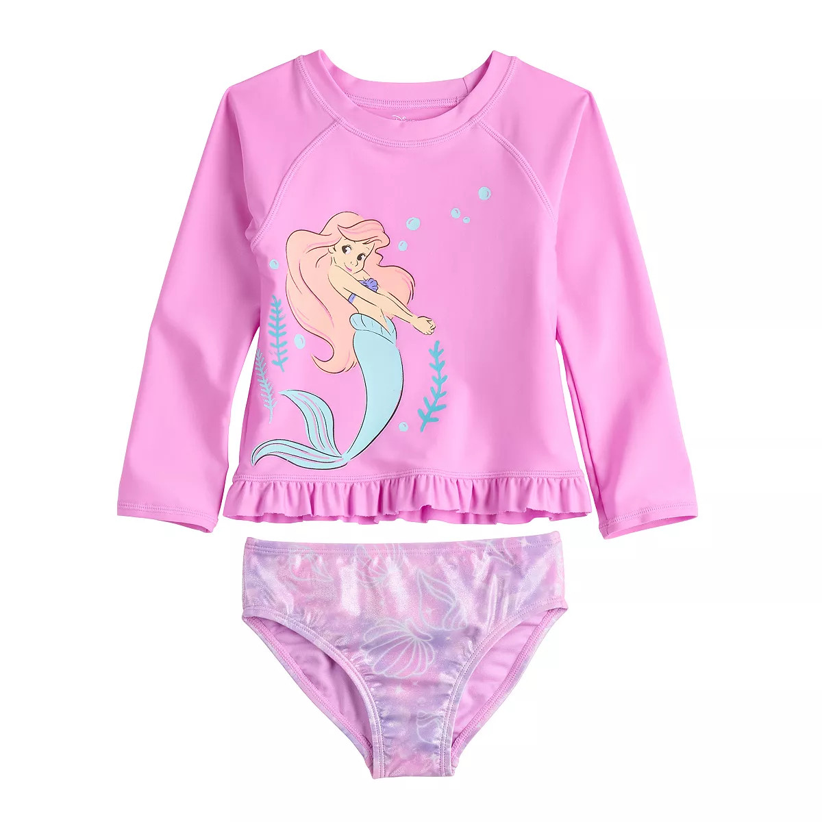 Disney's The Little Mermaid Toddler Girl Rash Guard & Swim Bottoms Set by Jumping Beans® | Kohl's