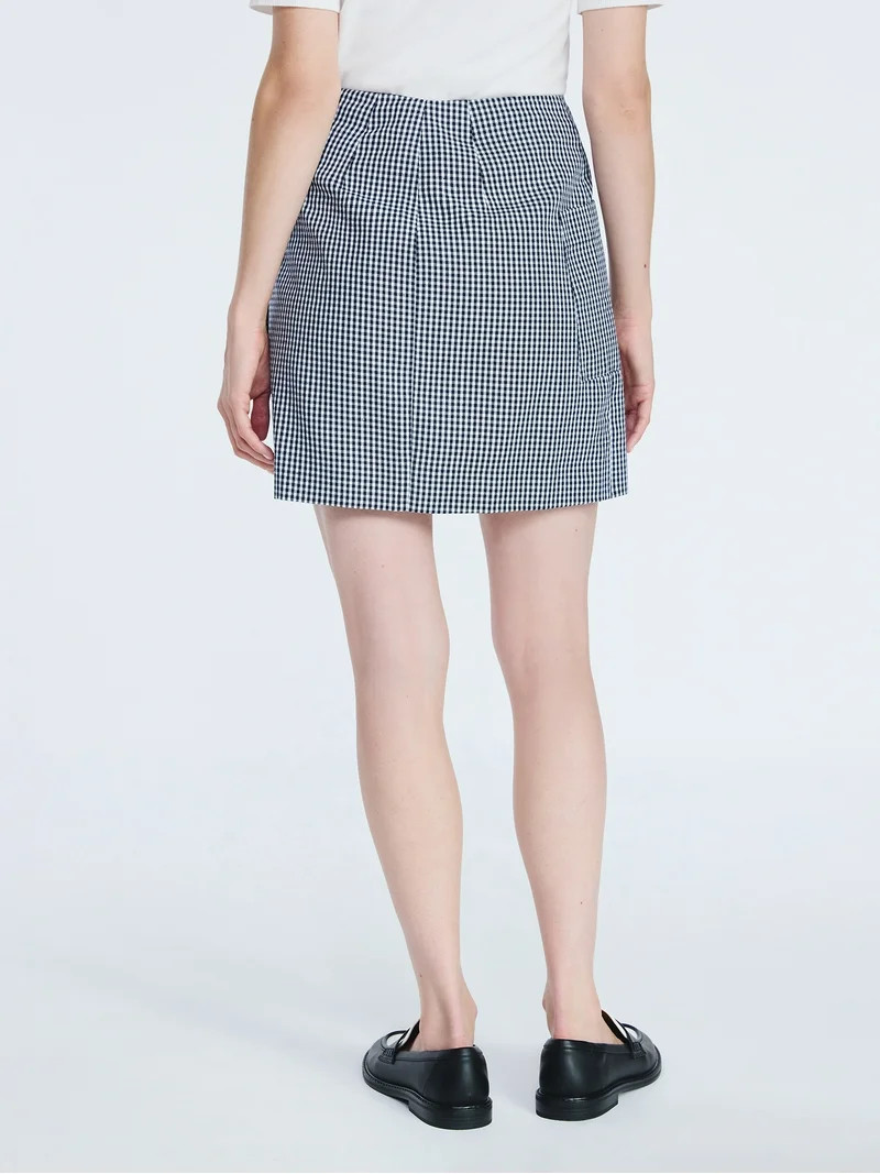 Free Assembly Women's Faux Wrap Mini Skirt, Sizes 0-20 | Walmart (US)