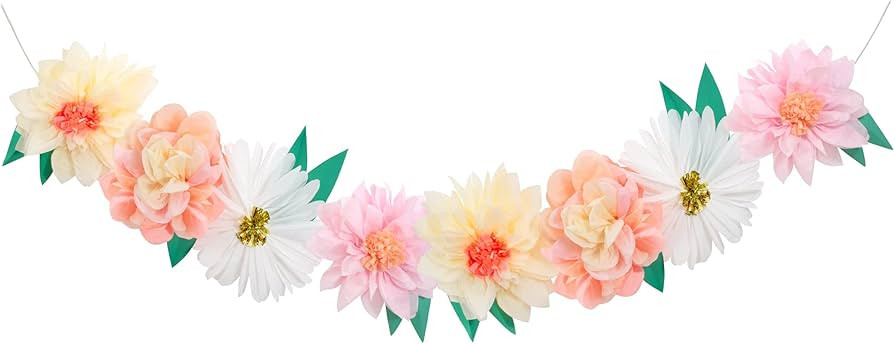Meri Meri Flower Garden Giant Garland (Pack of 1) | Amazon (US)