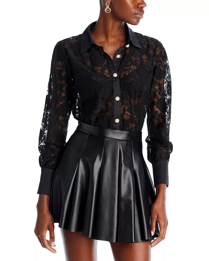 Chantilly Lace Button Up Blouse - 100% Exclusive | Bloomingdale's (US)