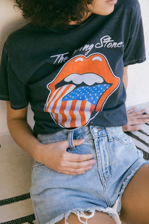 The Rolling Stones American Flag Lips Tee | Urban Outfitters (US and RoW)