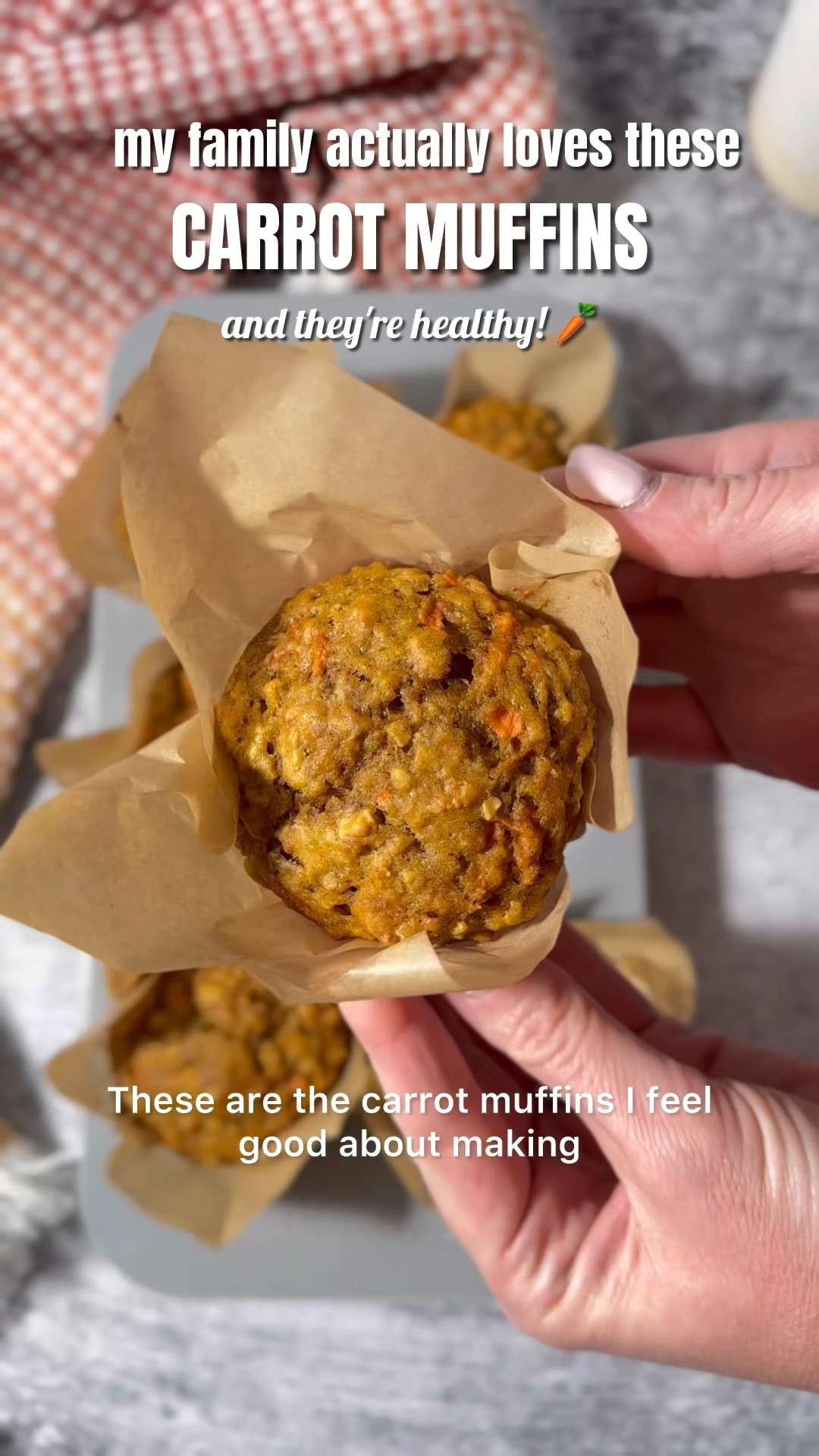 Healthy carrot muffins 🥕🧁

These soft, wholesome carrot muffins are perfect for breakfast, snack prep, or lunchboxes. Linking the muffin pan and tulip liners I used for that pretty bakery-style look.

Want Recipe? Google "better from scratch carrot muffins"

#LTKHome #LTKSeasonal #LTKunder50 #carrotmuffins #healthybreakfast #mealprepsnacks #bakerystylemuffins #muffinpan
