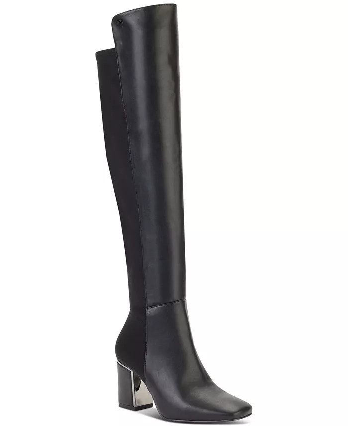 DKNY Women's Cilli Square-Toe Knee-High Dress Boots & Reviews - Boots - Shoes - Macy's | Macys (US)
