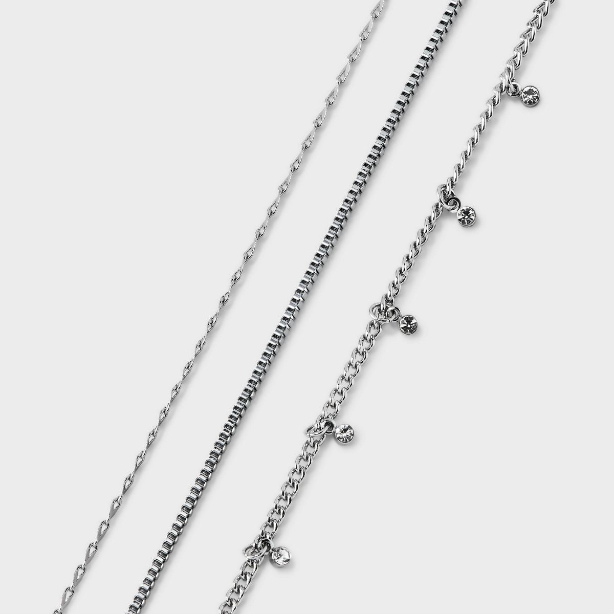 Chain Drops Anklet Set 3pc - A New Day™ | Target