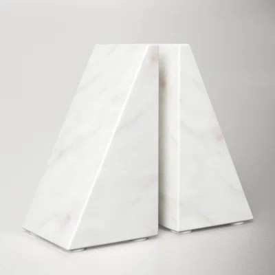 Matheson Marble Non-skid Bookends | Wayfair North America