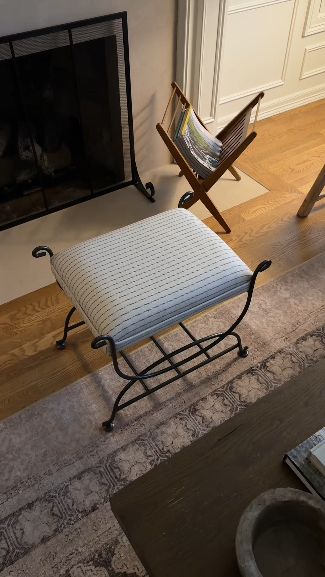 Living room refresh I got a new rug last month and finally put it down! Feels bright and light in here. I LOVE this little stool from target it’s gorgeous and I love the cast iron details. 

#livingroom #target #studiomcgee #cb2 #floorlamp #bresheppardhome #homedecor #restorationhardware #homedesign 