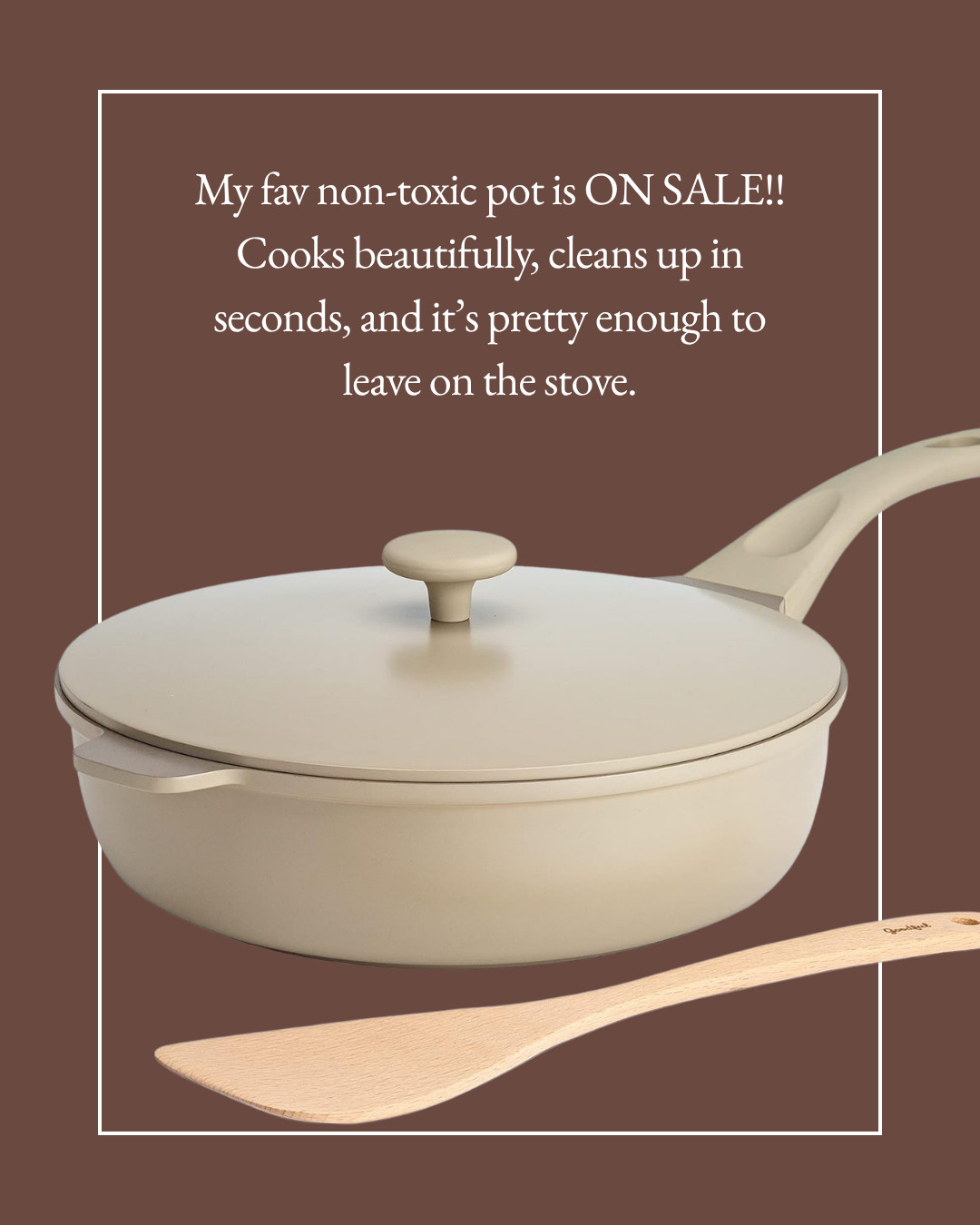 My fav non-toxic pot is ON SALE for Amazon Big Deal Days! It cooks beautifully, cleans up in seconds, and it is pretty enough to leave on the stove. One pan that does it all. 

 #amazonbigdealdays #bigdealdays #primebigdealdays #amazondeals #nontoxiccookware #allinonepan #cookware #nonstickpan #kitchenessentials #kitchendecor #giftideas #giftsforher #amazonkitchen #amazonhome #salealert #founditonamazon #LTKSaleAlert