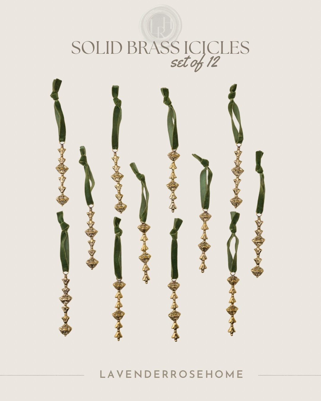 Beautiful solid brass icicles are an elegant addition to your Christmas Tree or Mantel decor.

#LTKHome