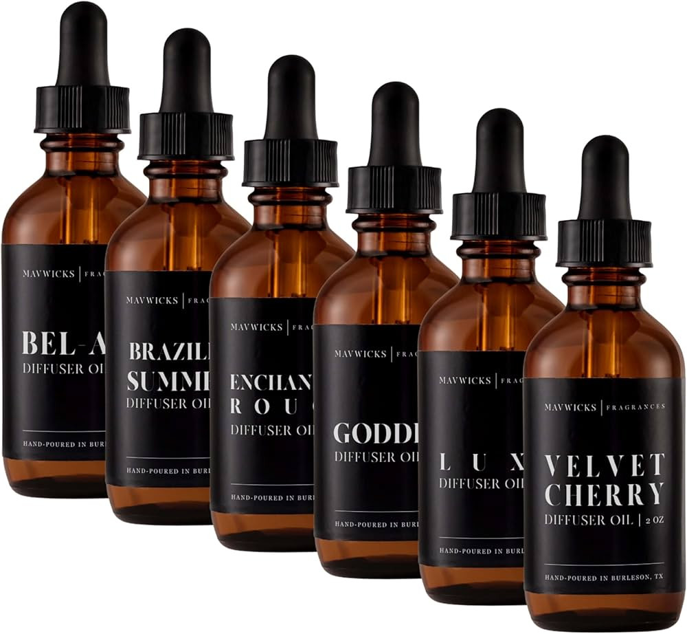 Fragrances - Diffuser Oil Discovery Bundle 6 Pieces Set Includes (6 Scents) | Brazilian Summers, ... | Amazon (US)