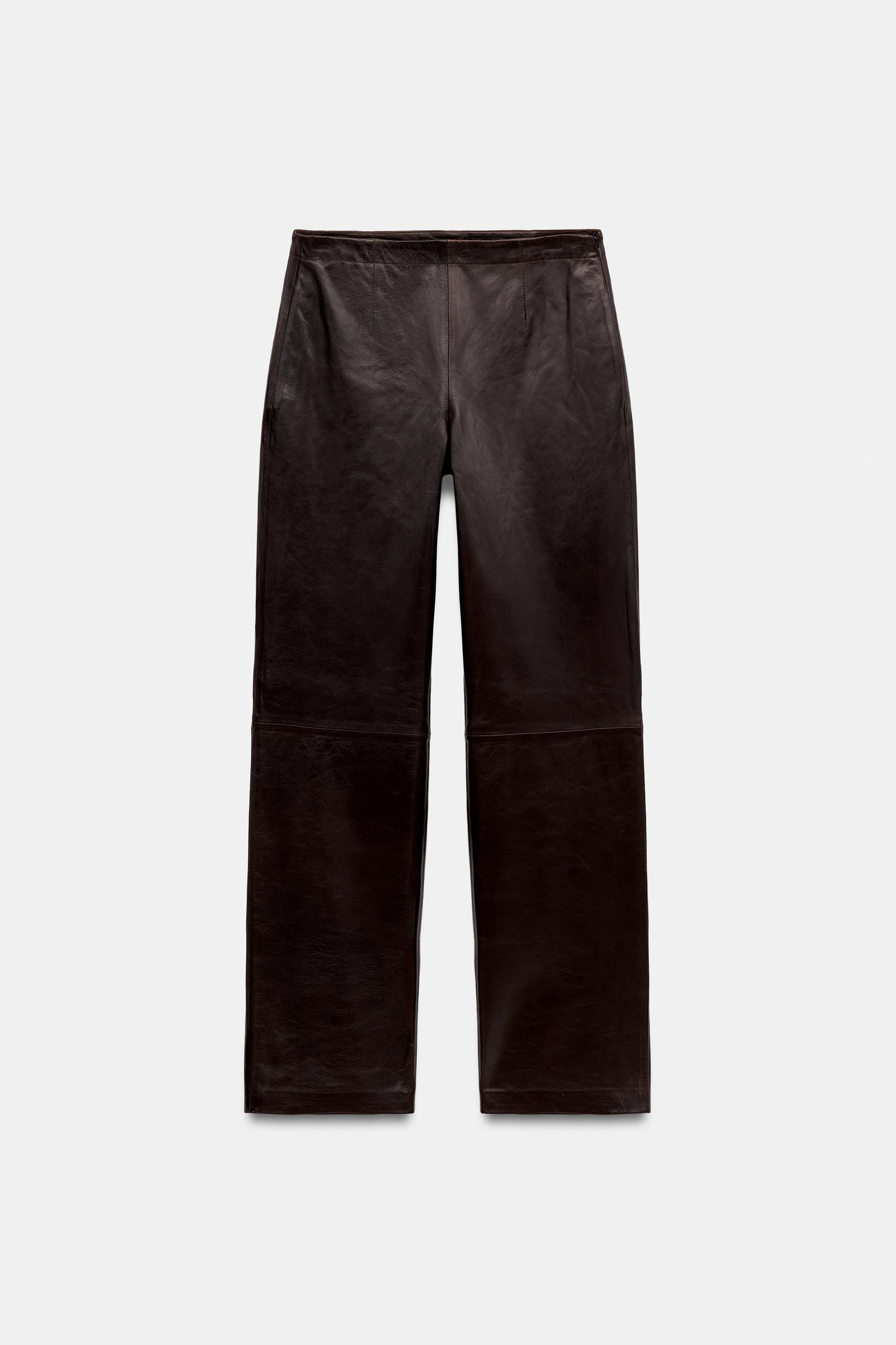 PANTALON 100 % CUIR ZW COLLECTION | Zara FR