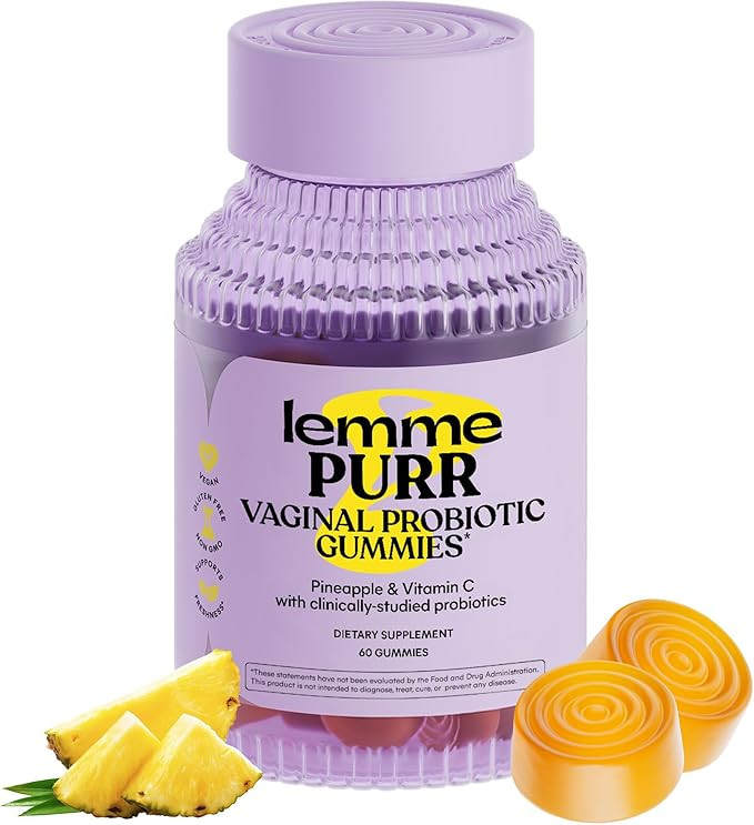 Lemme Purr Vaginal Probiotic Gummies for Women - Balanced pH, Healthy Odor, Yeast Balance & Flora... | Amazon (US)