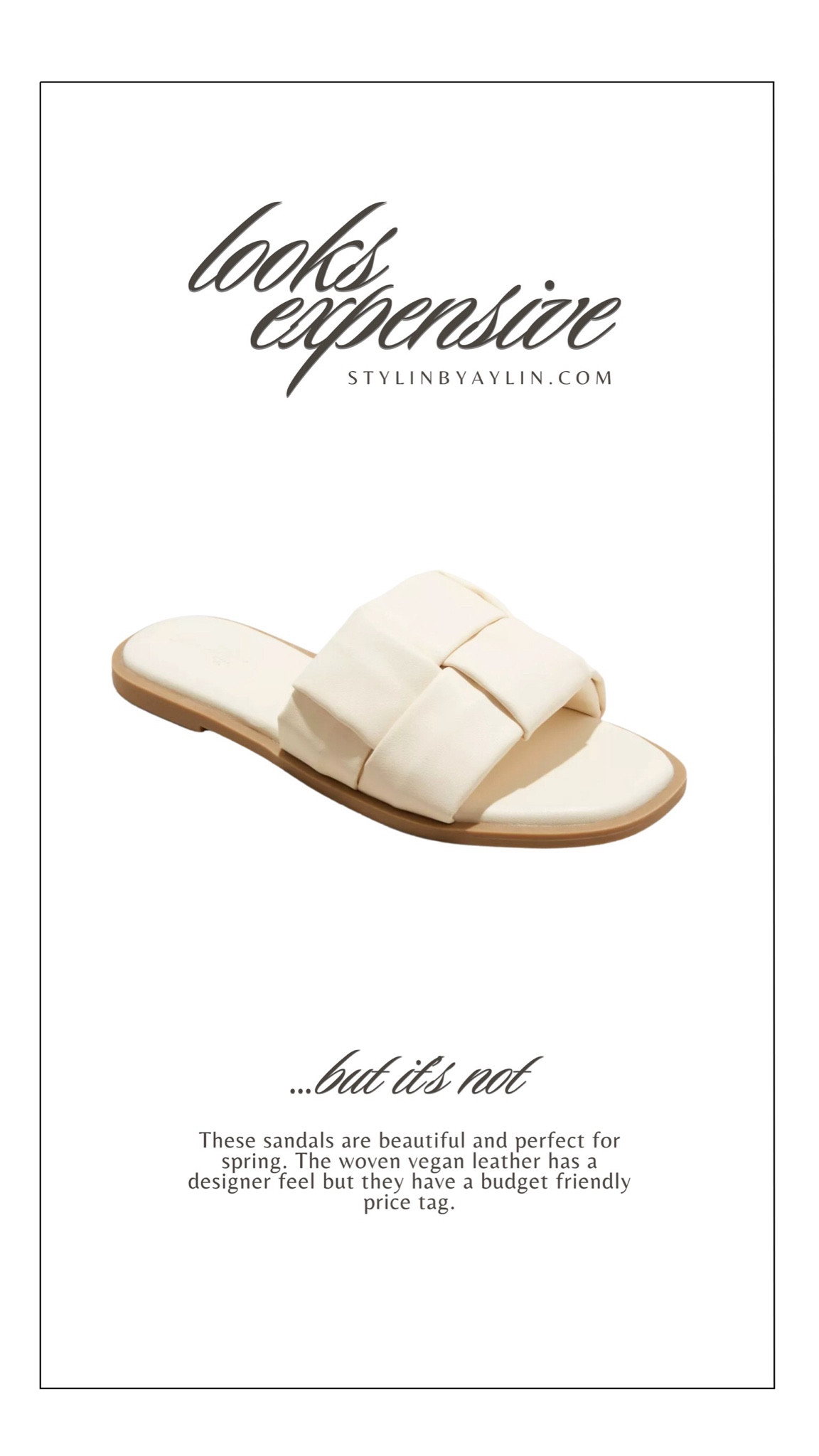 Looks expensive but these sandals are budget friendly #StylinbyAylin #Aylin 

#LTKfindsunder50 #LTKstyletip #LTKshoecrush