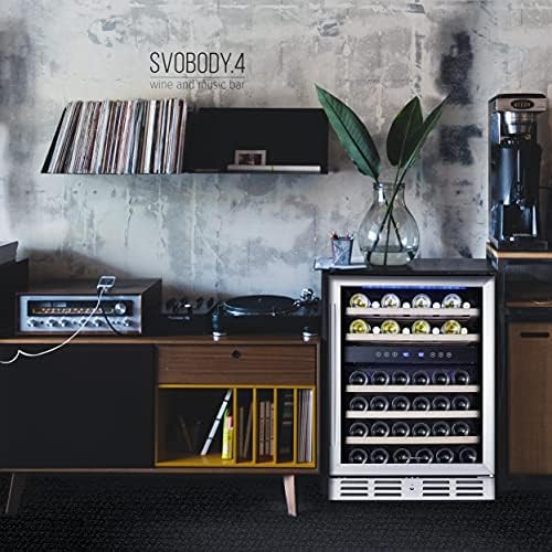 Kalamera 24'' Wine Cooler Refrigerator 46 Bottle Dual Zone Built-in or Freestanding Fridge with S... | Amazon (US)