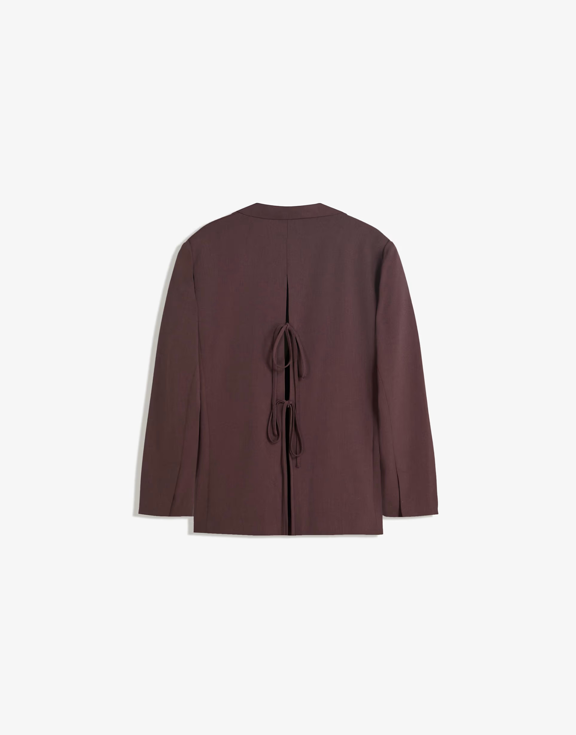Bershka – Blazer in Braun mit Bindedetails am Rücken | ASOS | ASOS (Global)