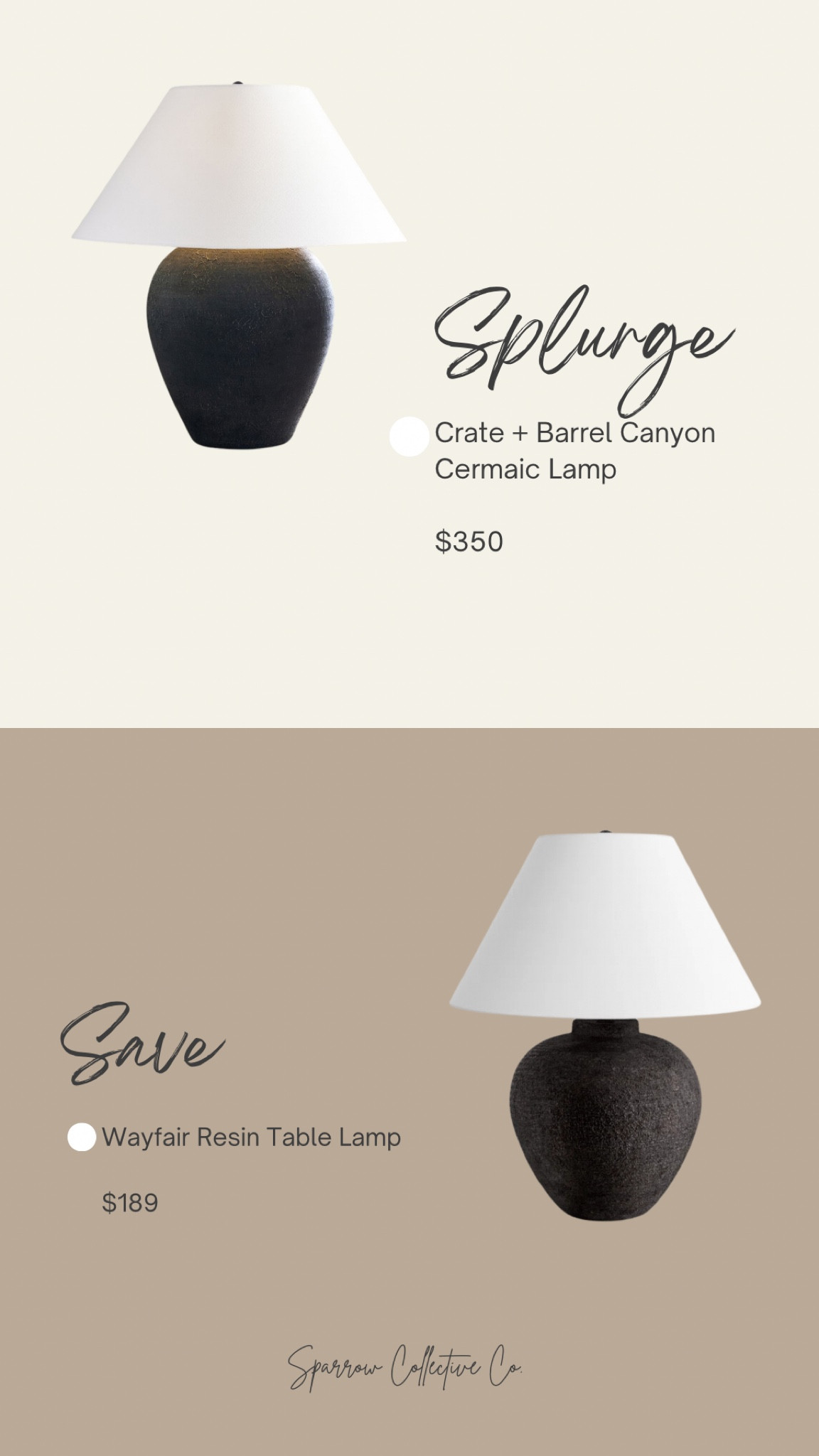 Saturday save vs. splurge with pottery barn and Wayfair ceramic table lamp dupes. 



#LTKStyleTip #LTKSaleAlert #LTKHome