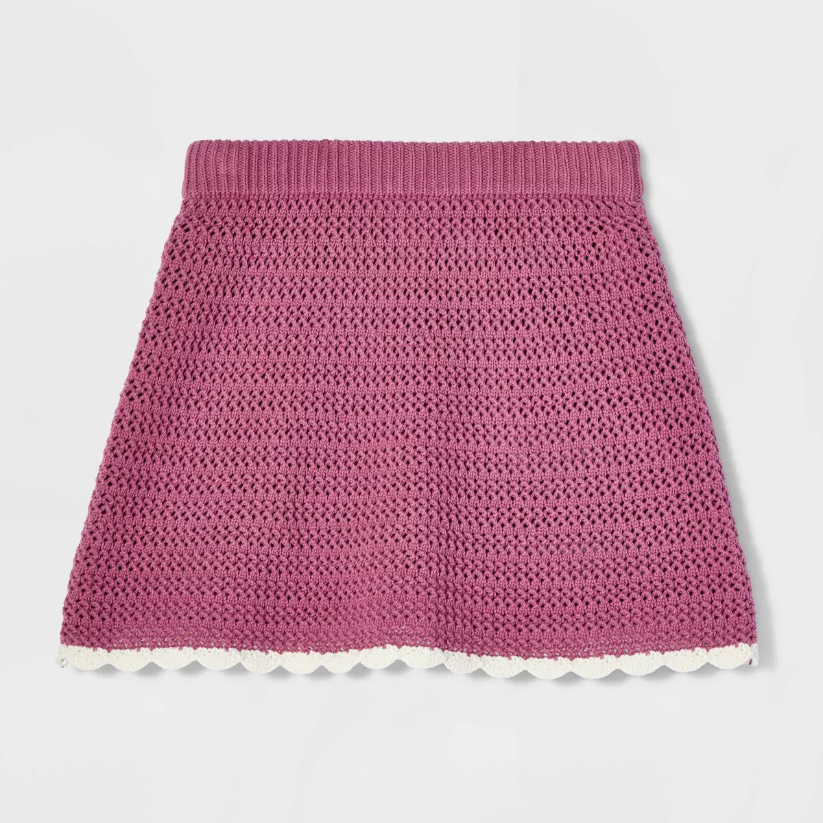 Girls' Scalloped Hem Sweater Skort - Cat & Jack\u2122 Purple XS | Target