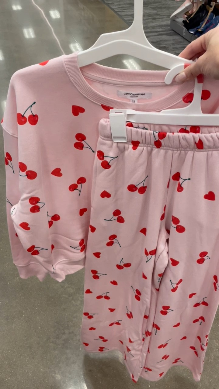 These cutie lounge sets are perfect for cozy days. Loving the heart and cherry combo 

#LTKSeasonal #LTKStyleTip #LTKFindsUnder50