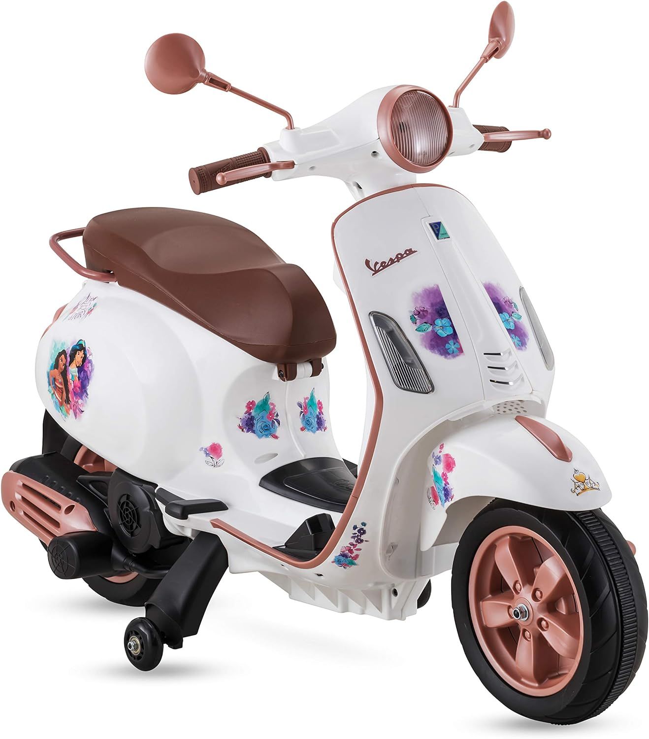 Kid Trax Toddler Disney Princess Vespa Scooter Electric Ride On Toy, 3-5 Years Old, 6 Volt, Max W... | Amazon (US)