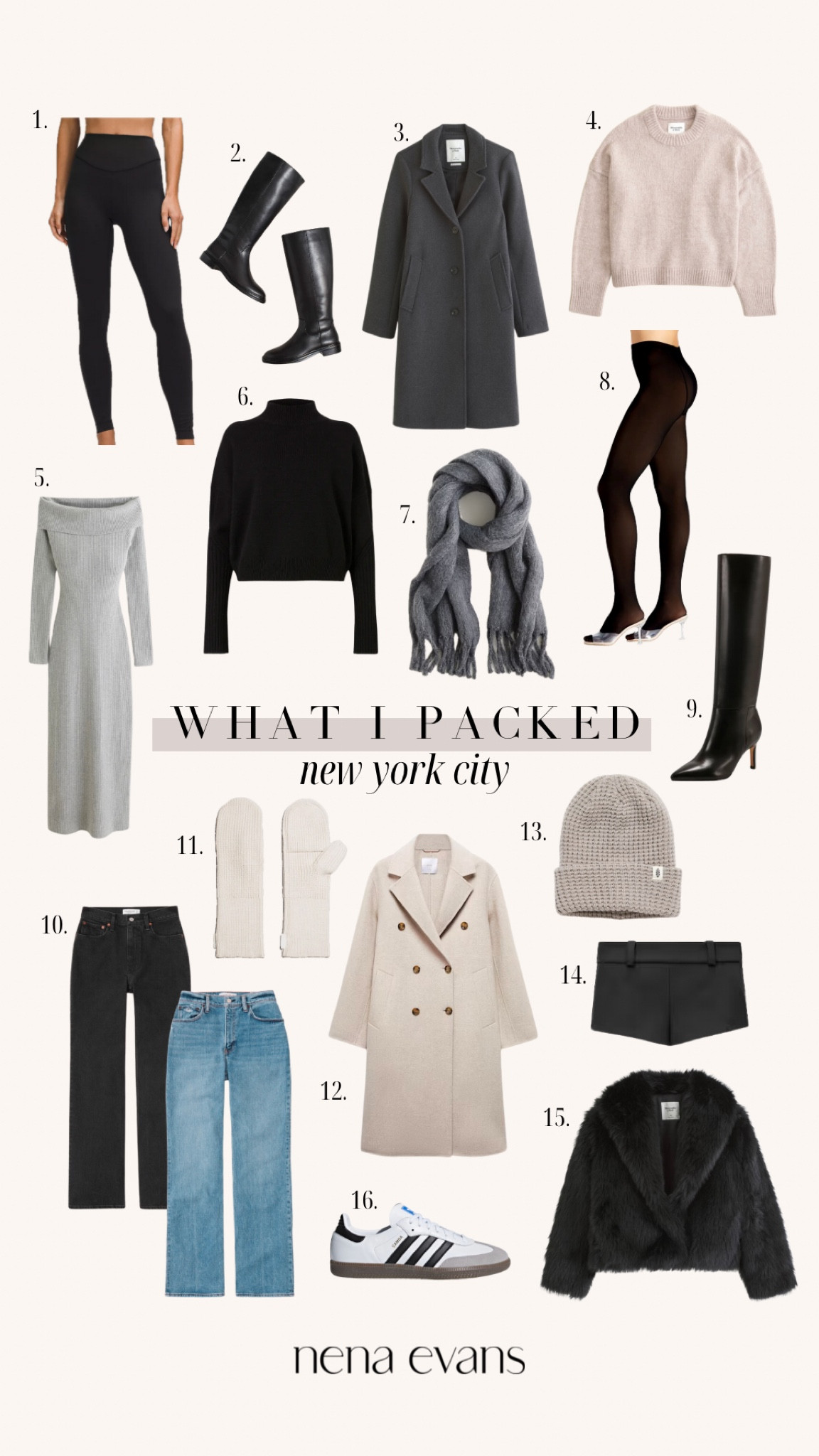 What I packed for NYC! 

#LTKfindsunder100 #LTKSeasonal #LTKstyletip