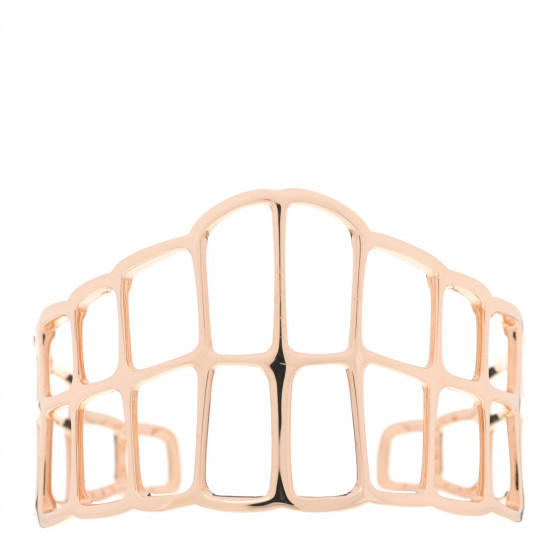HERMES 18K Rose Gold MM Niloticus Ombre Cuff Bracelet | Fashionphile