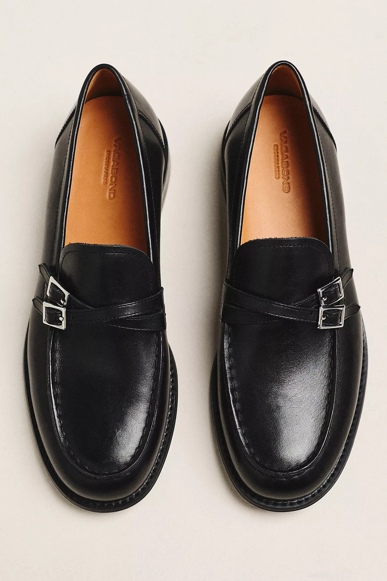 Vagabond Shoemakers Linn Double-Buckle Loafers | Anthropologie (US)