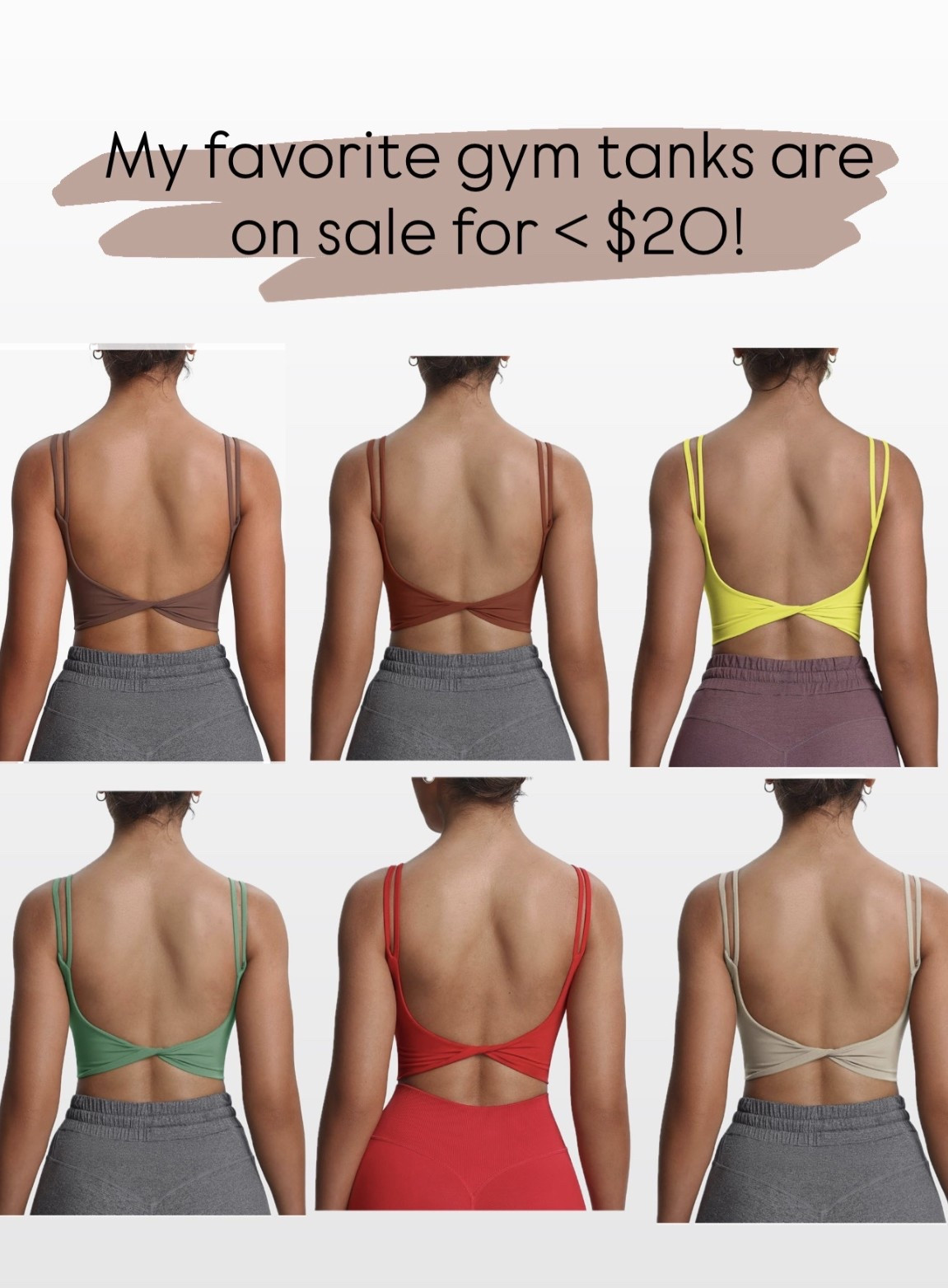 Amazon gym low back tank tops on sale! Cyber Monday 

#LTKActive #LTKSaleAlert #LTKCyberWeek