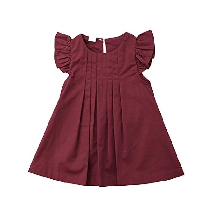 newEmergingstyle Baby Girl Summer Autumn Dress Kids Princess Party Tutu Dresses Clothes 0-5 Years | Amazon (US)