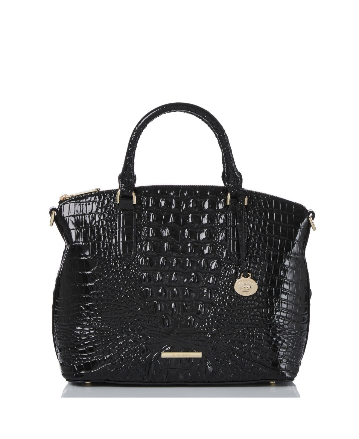Brahmin Duxbury Leather Satchel - Black Melbourne | Macy's