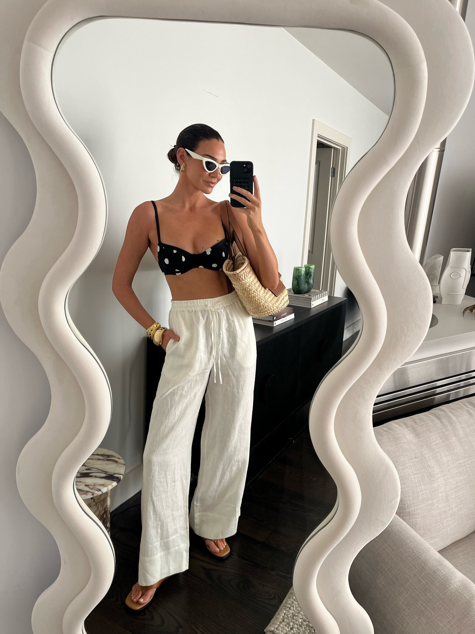 Polka dots and white linen. Summer essentials 🤍 

#LTKspring #LTKstyletip #LTKaustralia