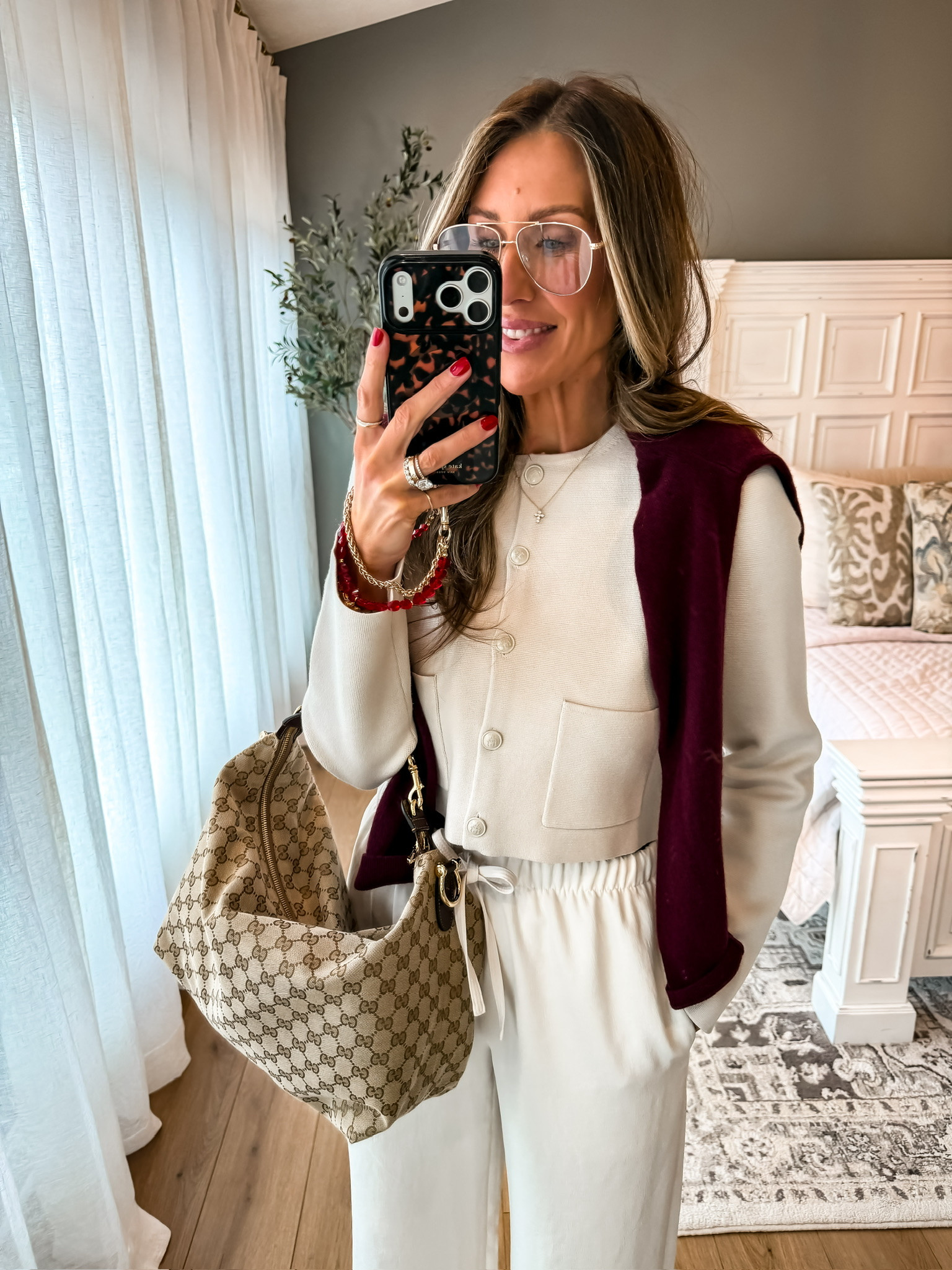 Workwear outfit inspo for early spring, effortless pull on pants, trending pieces, cardigan, themominstyle 

#LTKWorkwear #LTKootd #LTKSeasonal