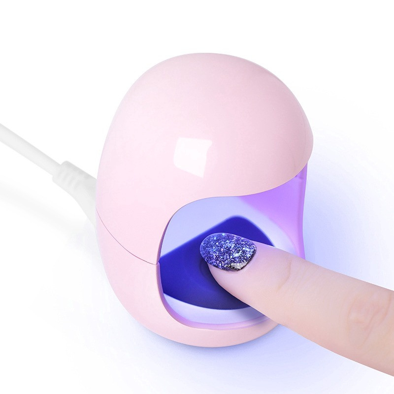 Mini Cabine Secador Unha Portátil Individual ROSA Rápido Esmalte c/ LED UV | Shopee (BR)