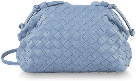 Huralona Dressy Pleated Vegan Leather Clutch Purse Woven Soft Cloud Dumpling Clutch Bag for Women... | Amazon (US)