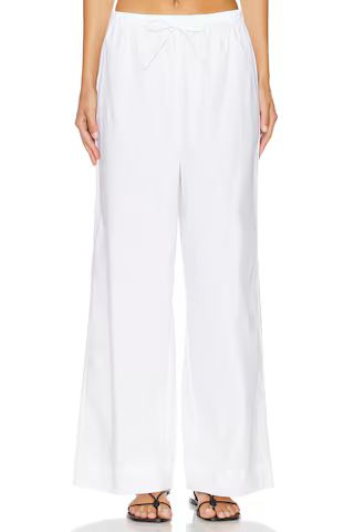 WeWoreWhat Tie Waist Pant in Classic White from Revolve.com | Revolve Clothing (Global)