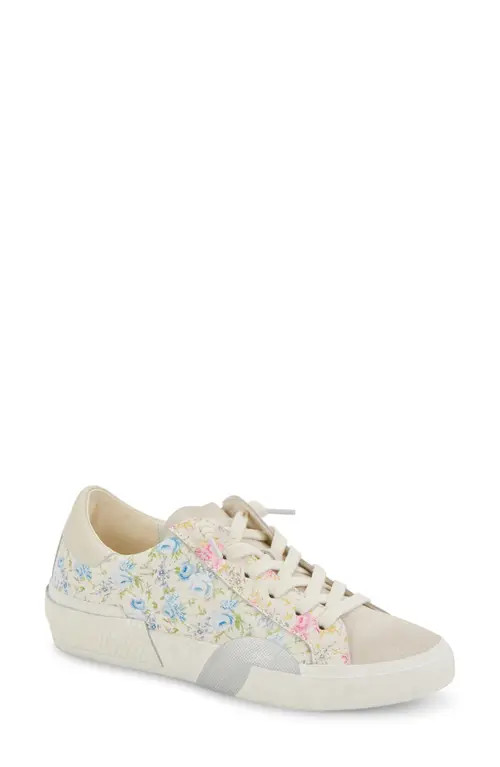 Dolce Vita Zina Sneaker in Blue Floral Leather at Nordstrom, Size 7 | Nordstrom