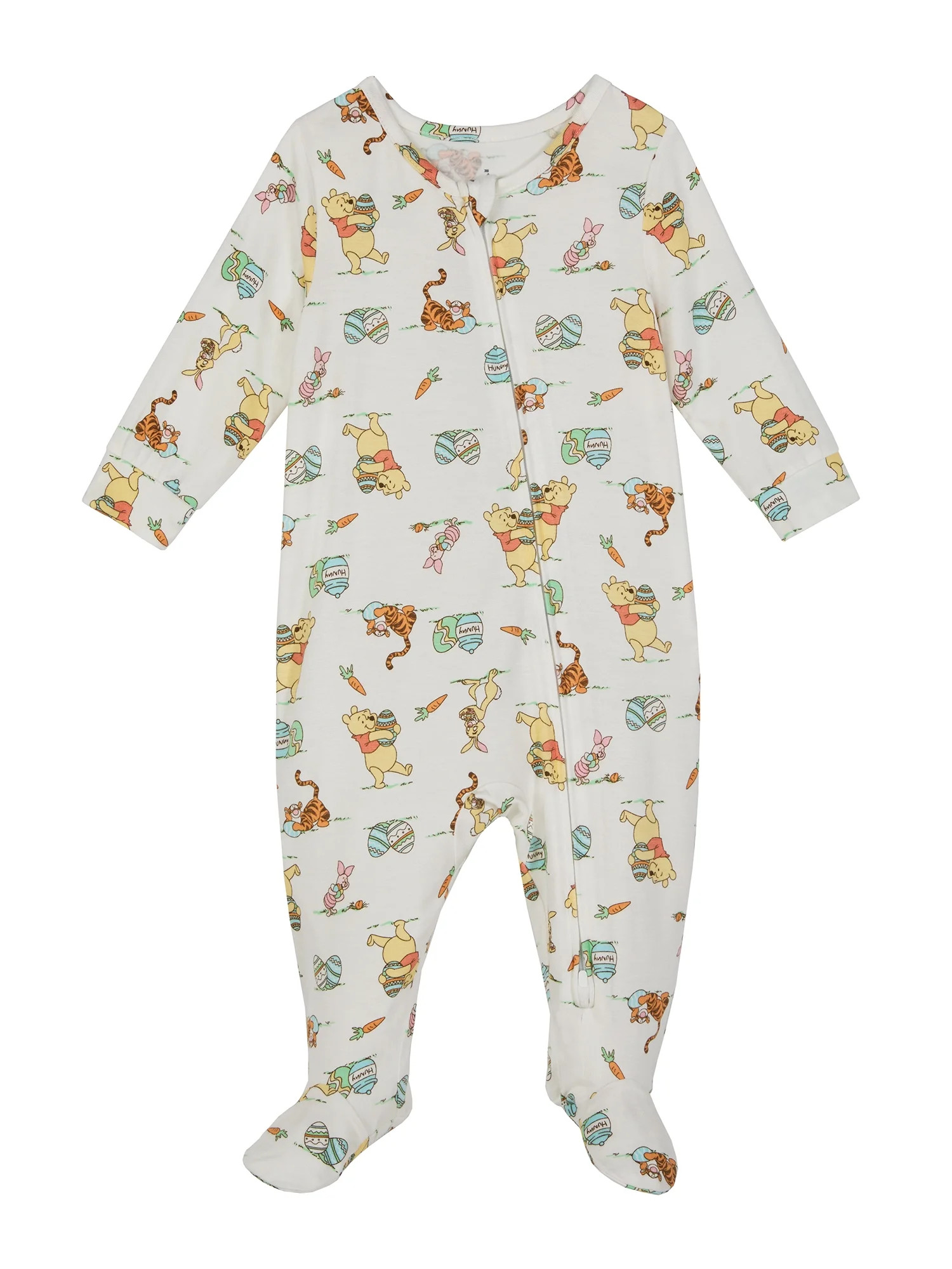Winnie the Pooh Baby One-Piece Footed Blanket Sleeper, Sizes NB-9M | Walmart (US)