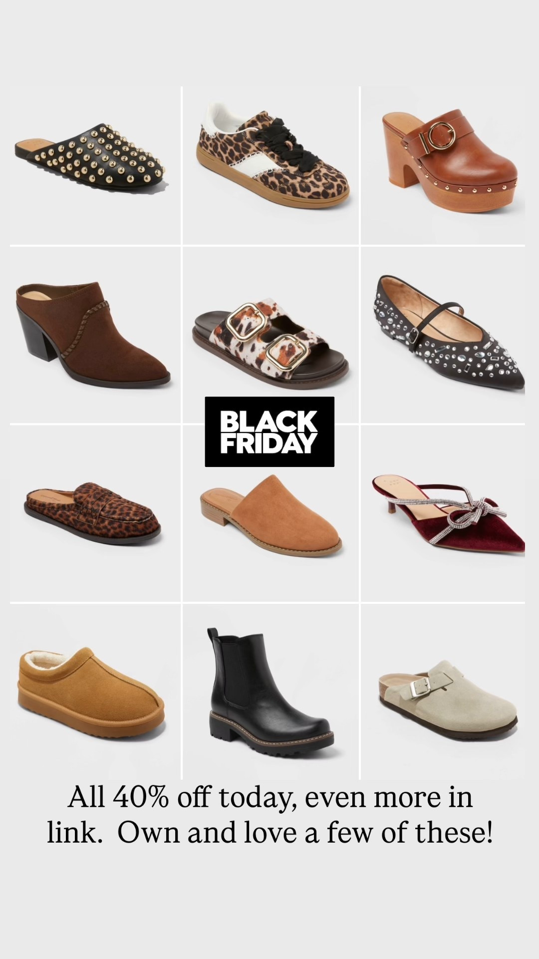 Target 40% off shoes today! I have many of the loafers, mules, boots, sandals, and slippers! such great prices!

#LTKSaleAlert #LTKCyberWeek #LTKFindsUnder50