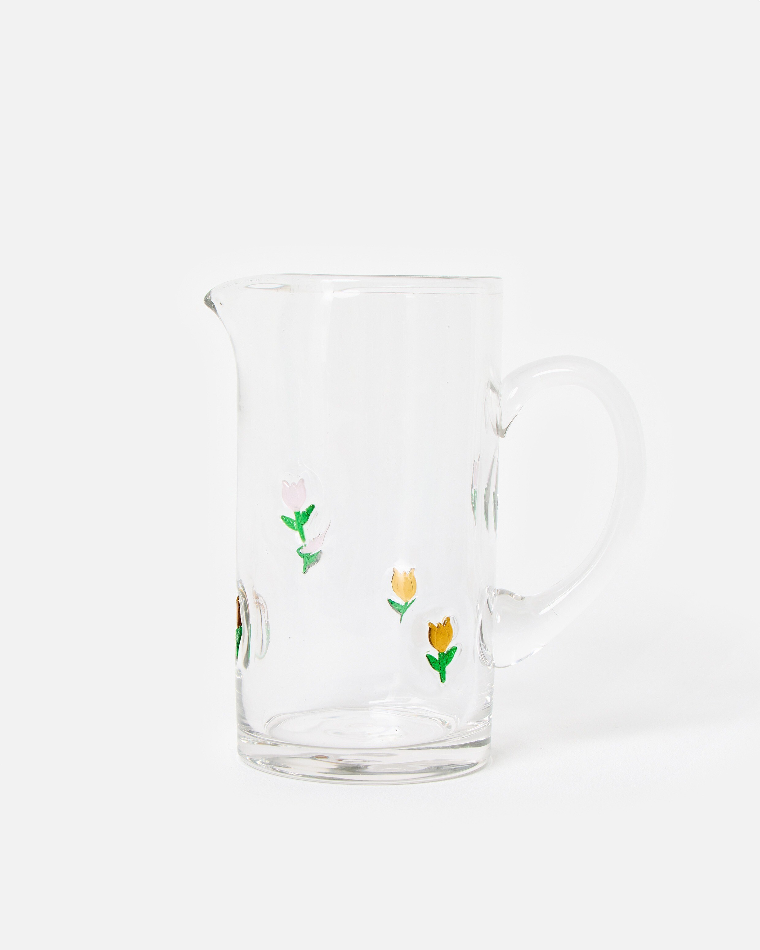 Tulip Clear Glass Jug | Oliver Bonas (Global)