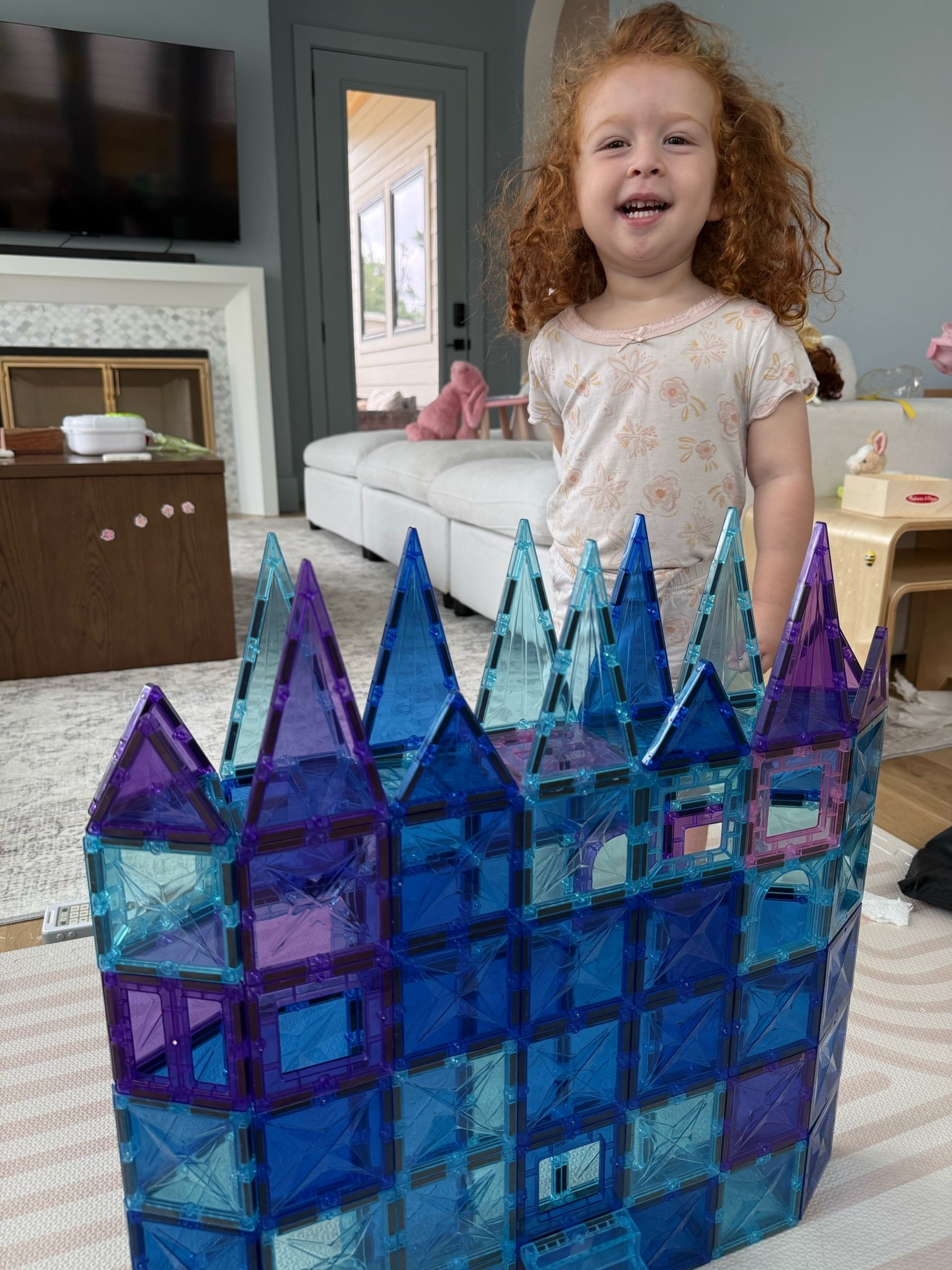 One of Winnie’s toys she plays with everyday are these magnet tiles! These ones are super cool colors and can make so many unique things!

#LTKmomlife #LTKKids #LTKdayinmylife