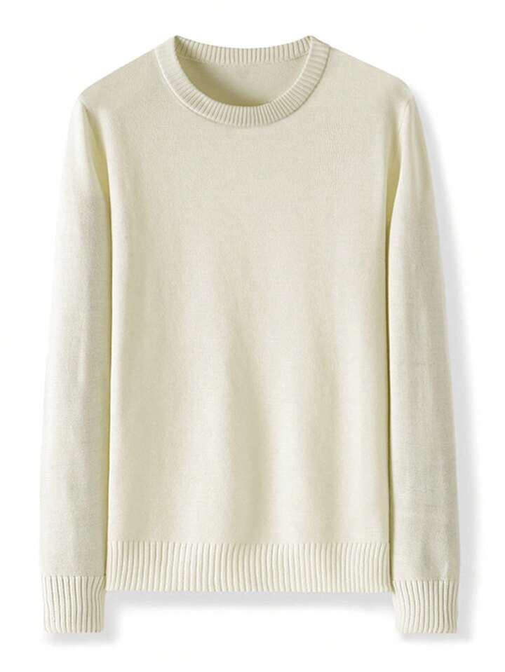 Men Solid Round Neck Sweater | SHEIN
